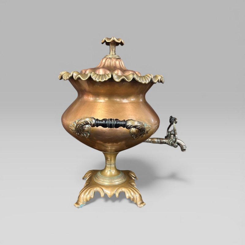 Antique Victorian Copper Samovar - Image 2